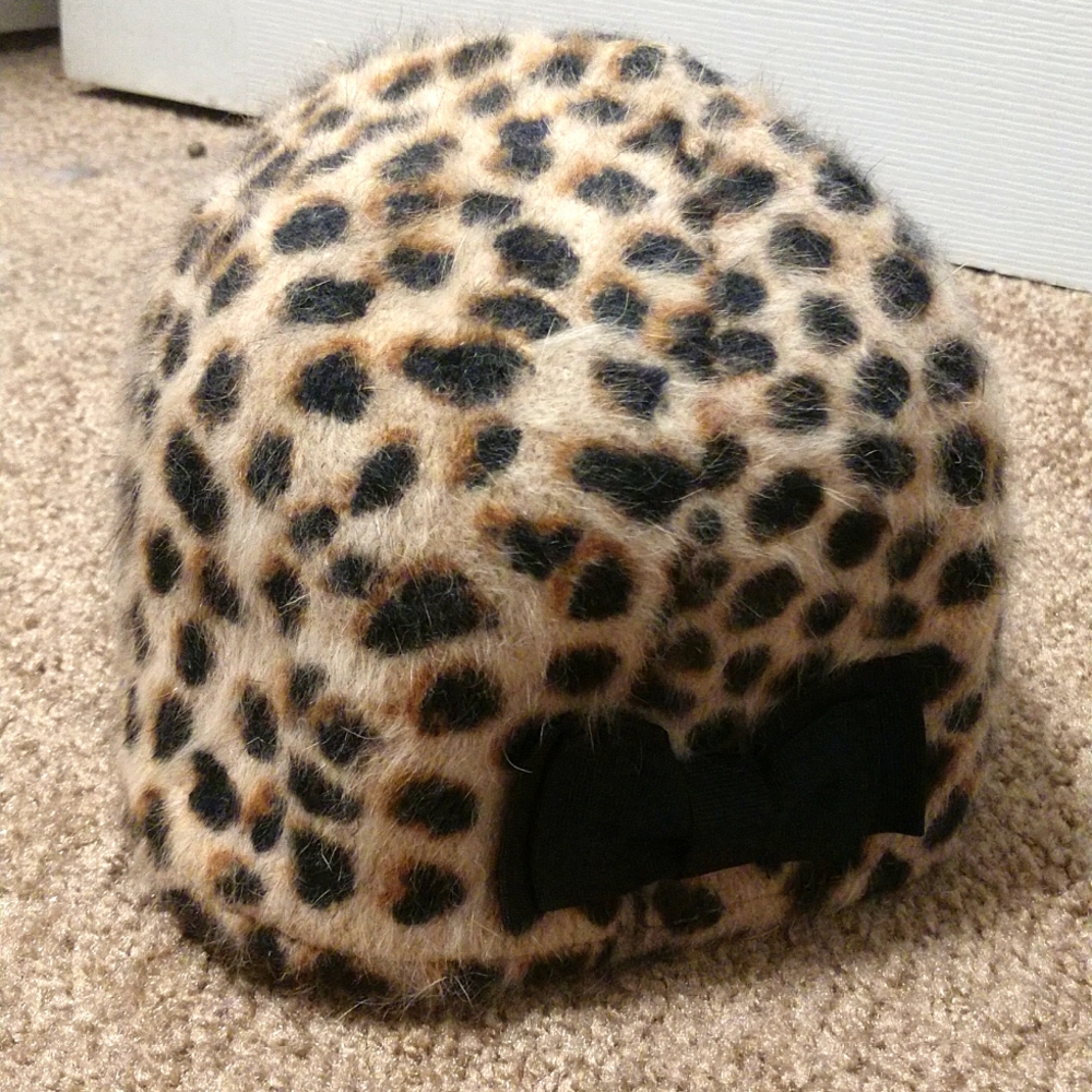 Leopard print hat
